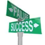 Failure or success Sign