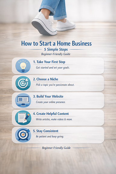 How to start a home business 5 steps