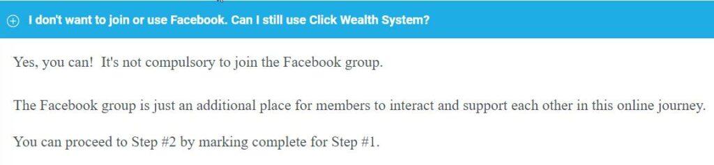 FAQ 4 For Click Wealth System.