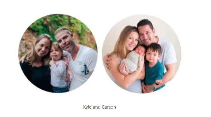 Image of  Kyle and Carson Co-Founders of Wealthy Affiliate along with their families.
