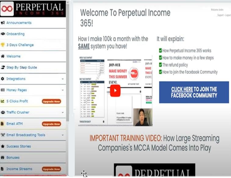 What is Covered within Perpetual Income 365 Training