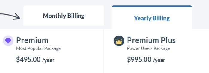 Premium and Premium Yearly Pricing Premium and Premium Yearly Pricing