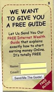 Sample of Free Guide to get on an email list
