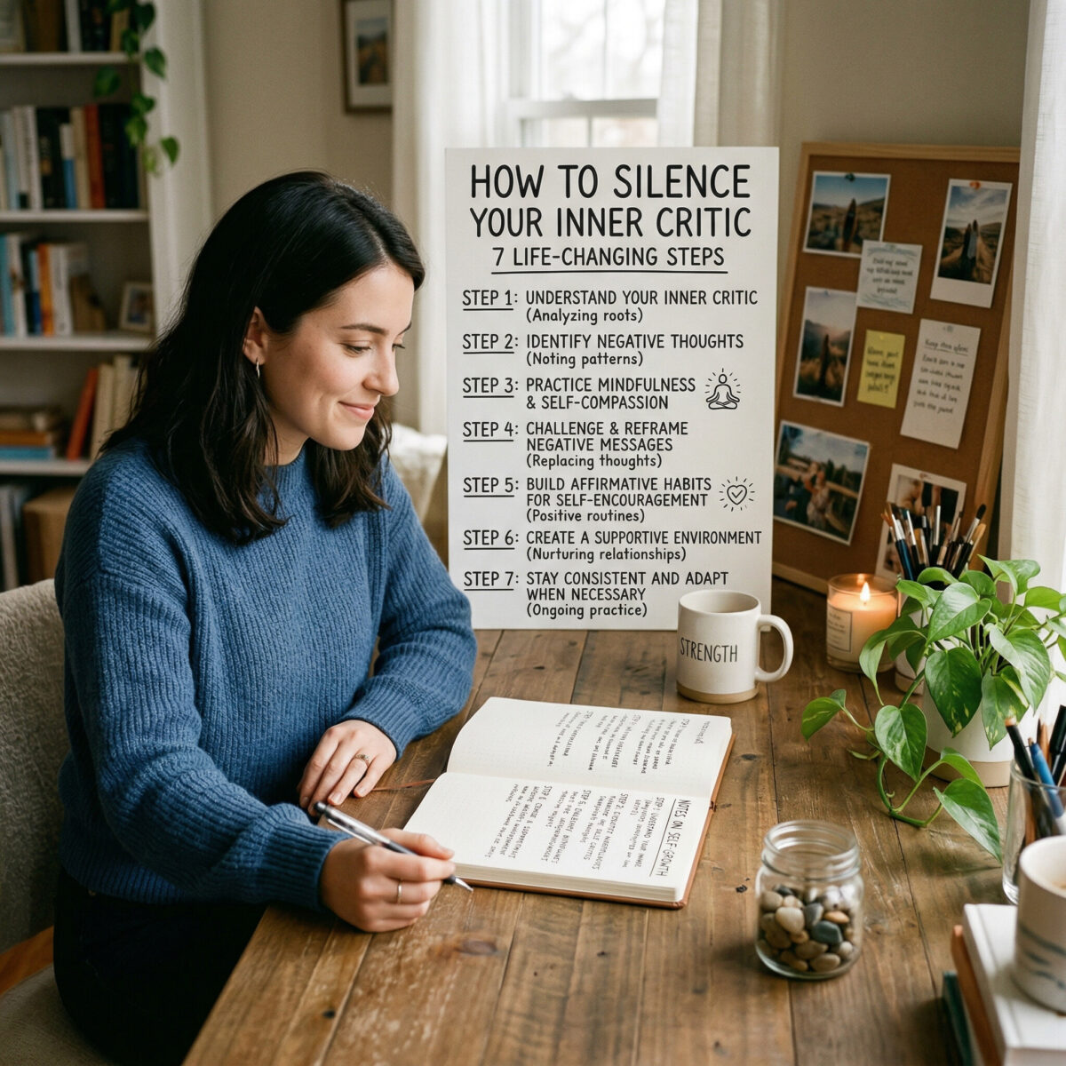 How to silence your inner critic witih 7 life-changing steps