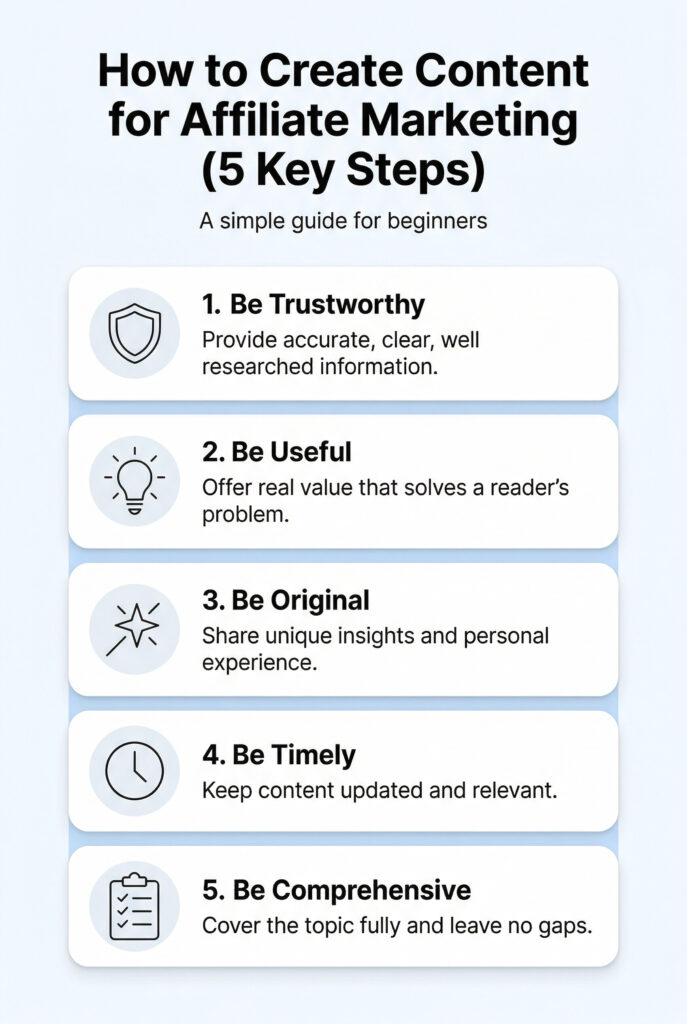 How To Create Content For Affiliate Marketing (5 Simple Steps That Work)