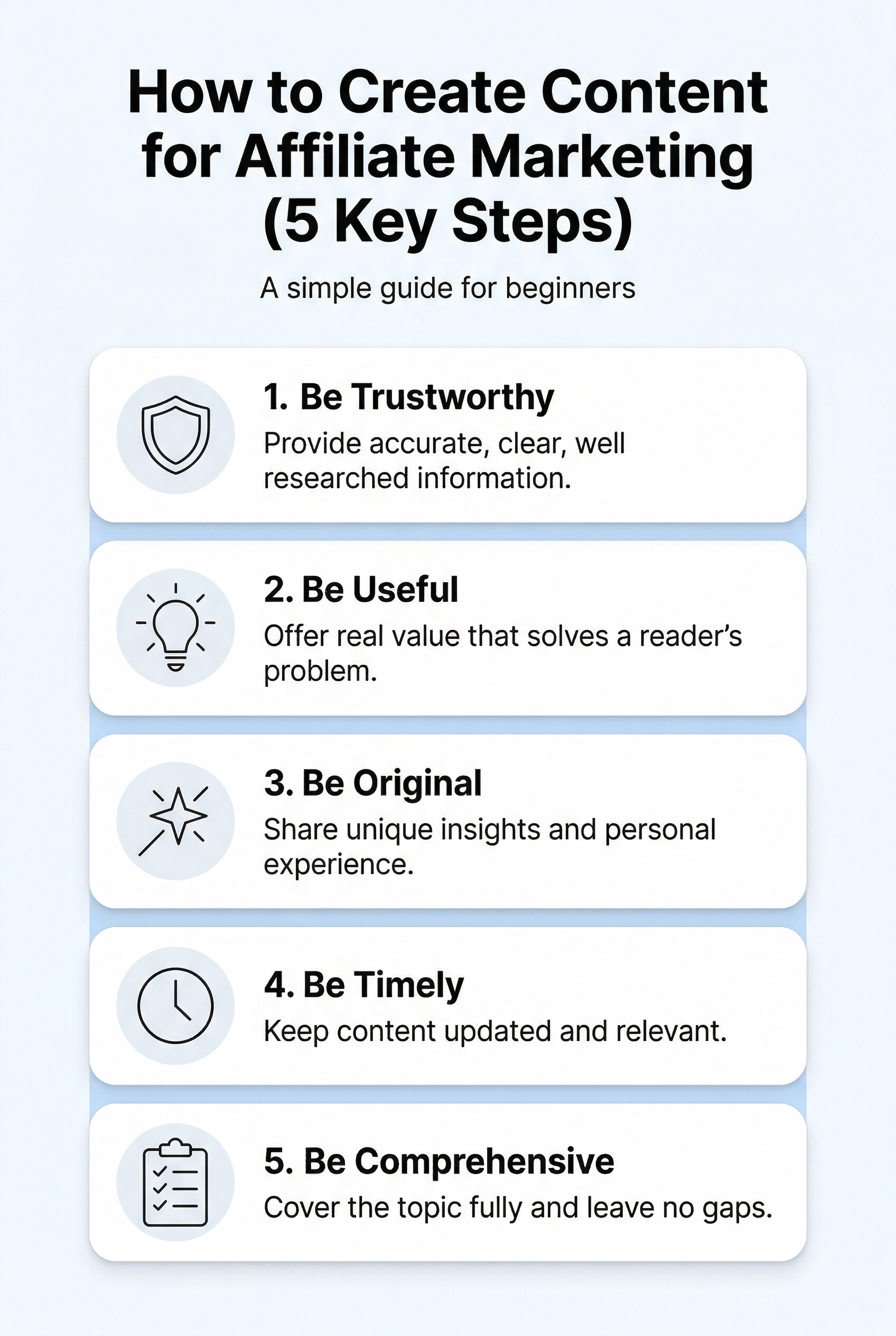 How to create content for Affiliate Marketiing that Ranks How to create content for affilaite marketing (5 Key Steps)