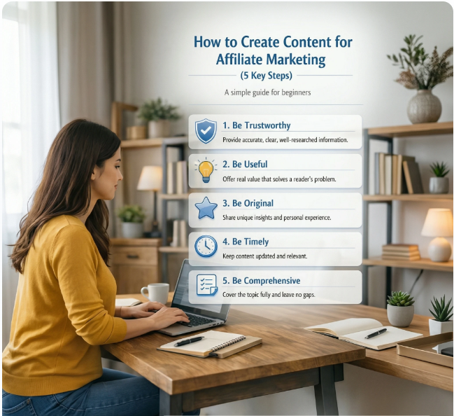 5 steps on how to create content for affilaite marketing 5 steps on how to create content for affilaite marketing
